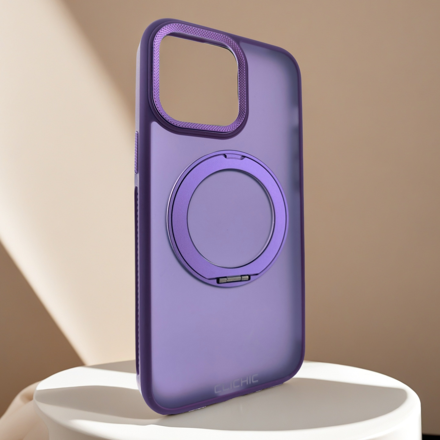 CLICHIC 360° Rotating Magnetic Ring Stand Phone Case