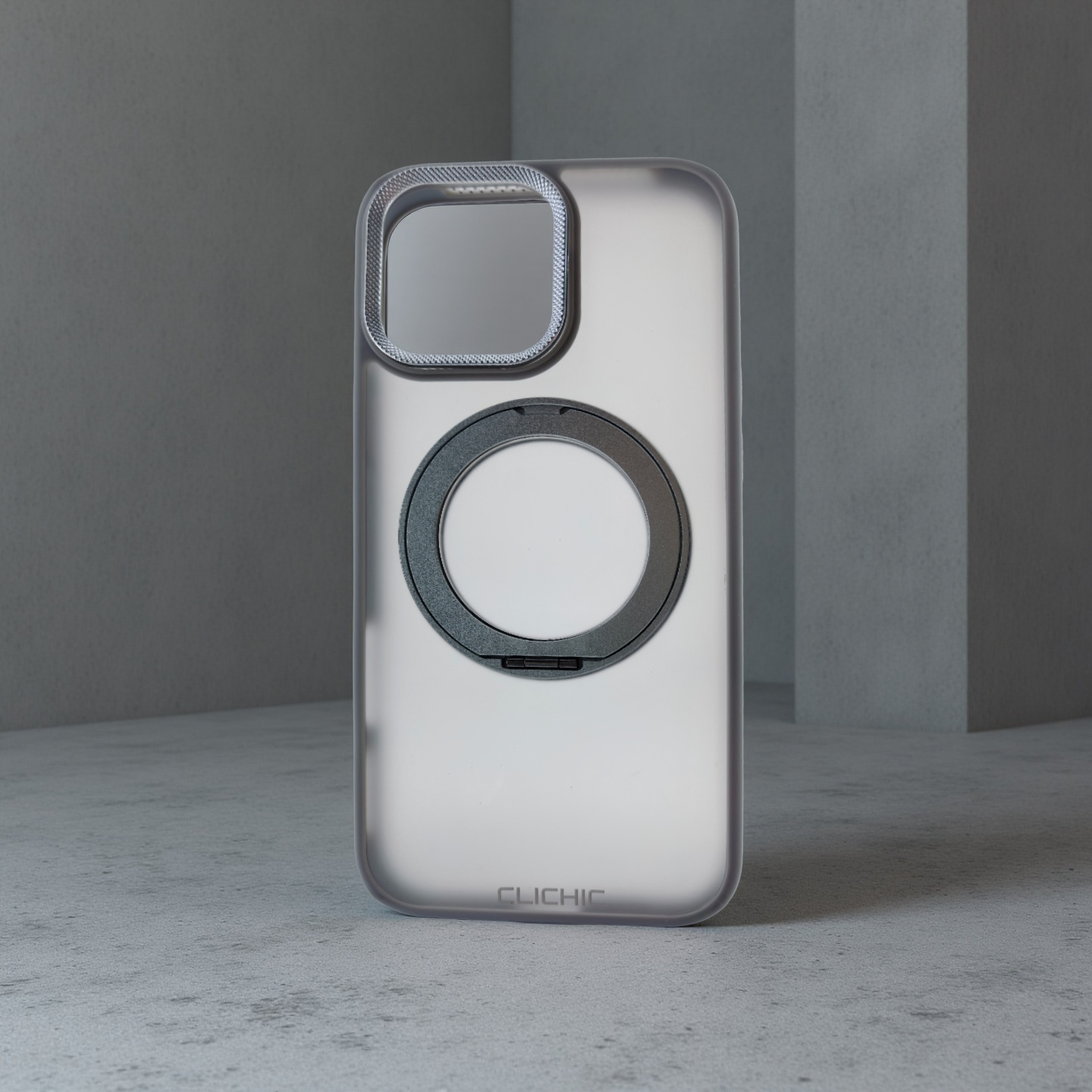 CLICHIC 360° Rotating Magnetic Ring Stand Phone Case