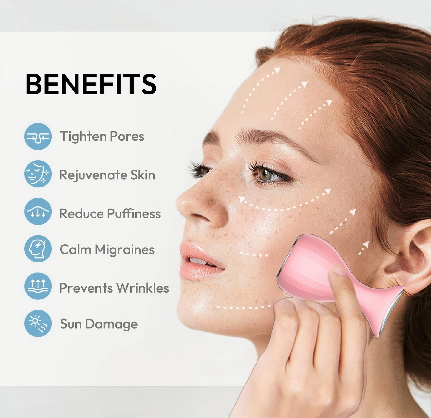 CLICHIC Ice Roller for Face and Eye Facial Massage Tool